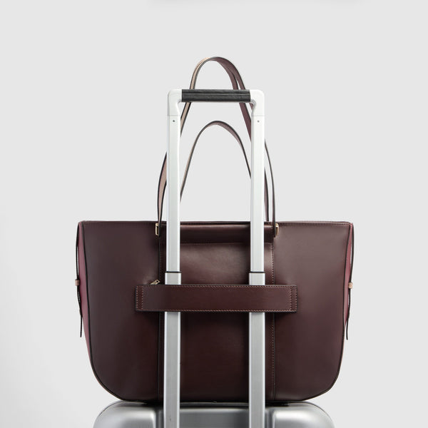 Leather Laptop Tote 14" with RFID Protection - 3