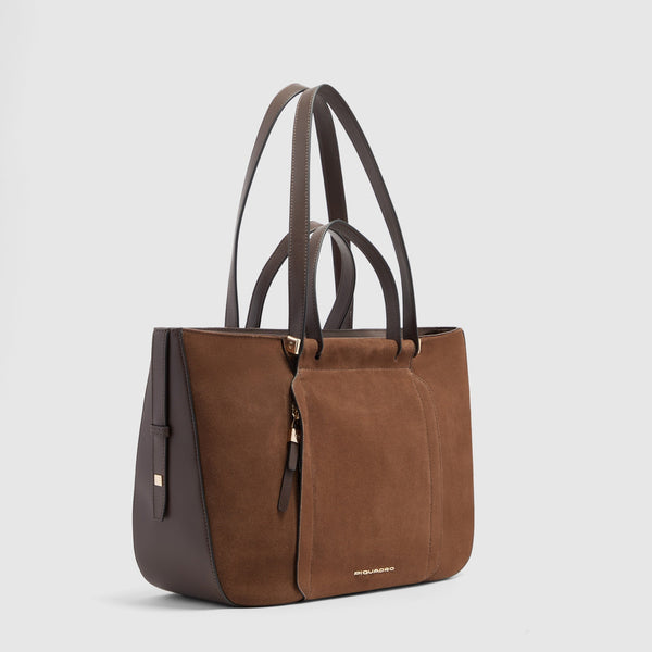 Leather Laptop Tote 14" with RFID Protection - 2