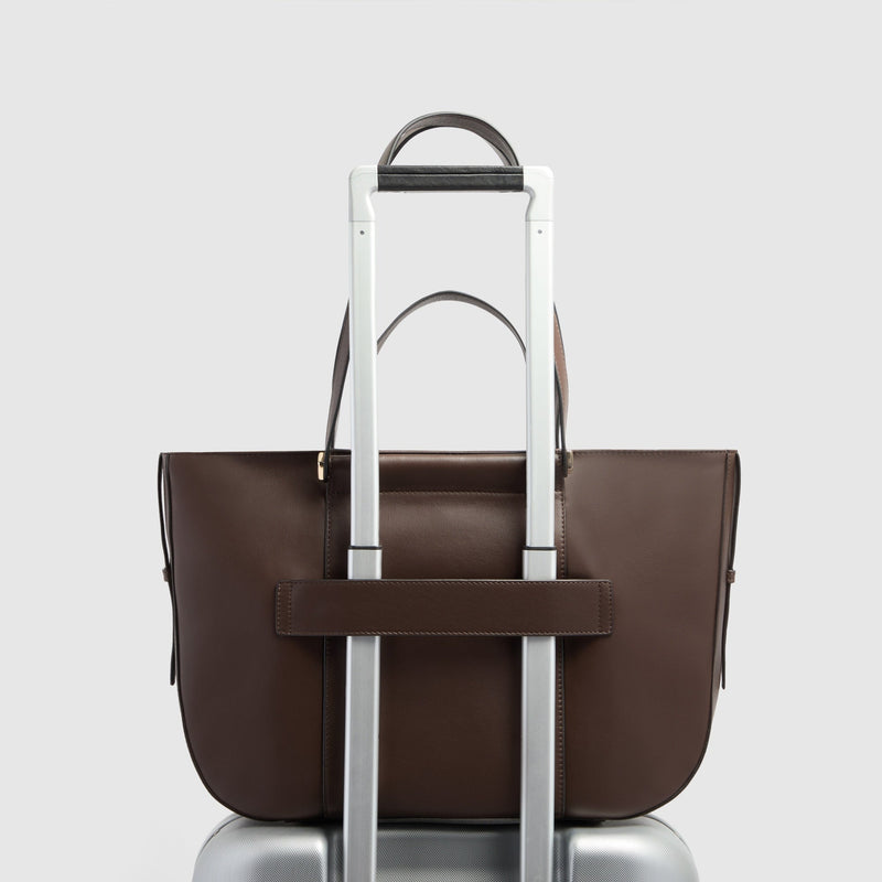 Leather Laptop Tote 14" with RFID Protection