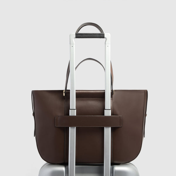Leather Laptop Tote 14" with RFID Protection - 3