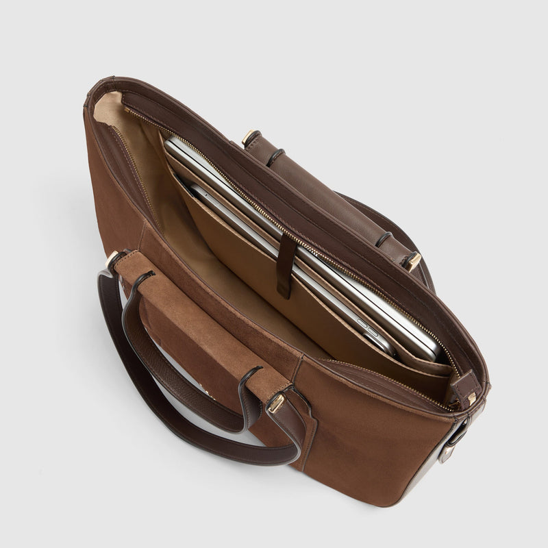 Leather Laptop Tote 14" with RFID Protection
