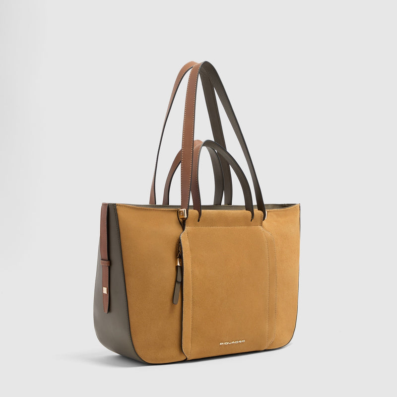 Leather Laptop Tote 14" with RFID Protection