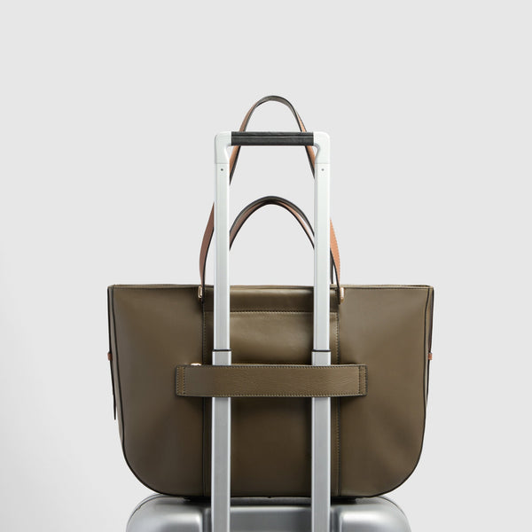 Leather Laptop Tote 14" with RFID Protection - 3