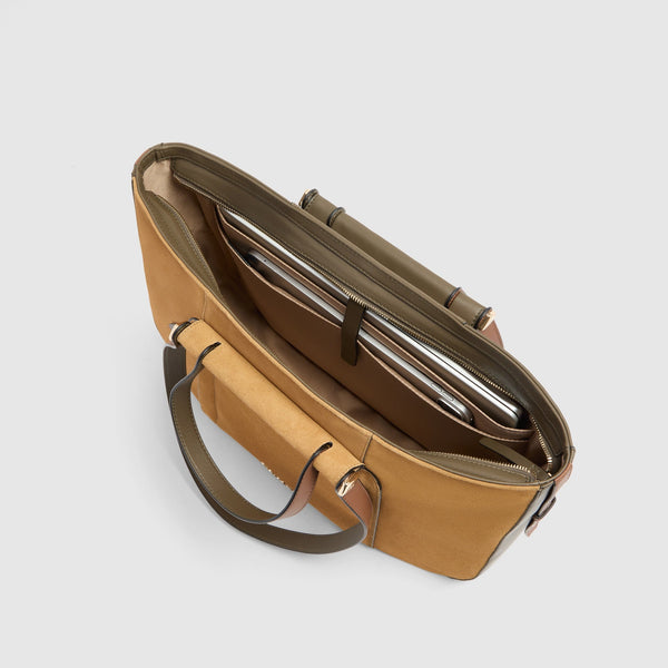 Leather Laptop Tote 14" with RFID Protection - 4