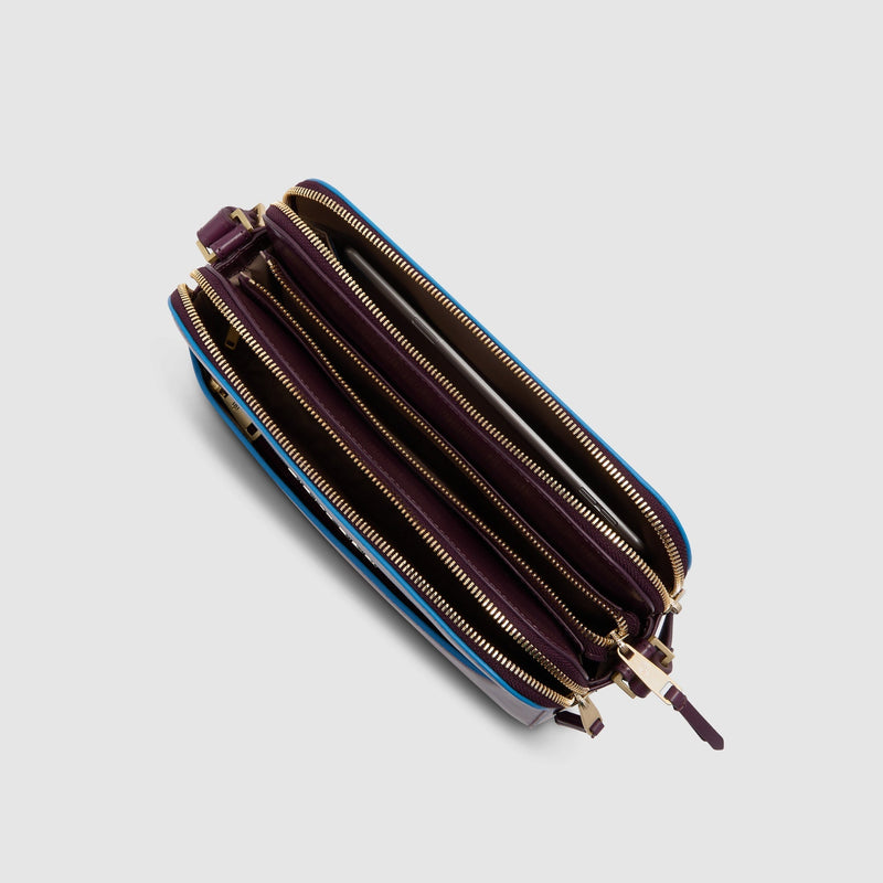 Sac à bandoulière femme avec trois compartiments