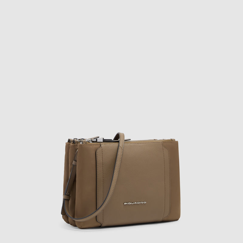 Women's Recycled Fabric Shoulder Bag with RFID Protection