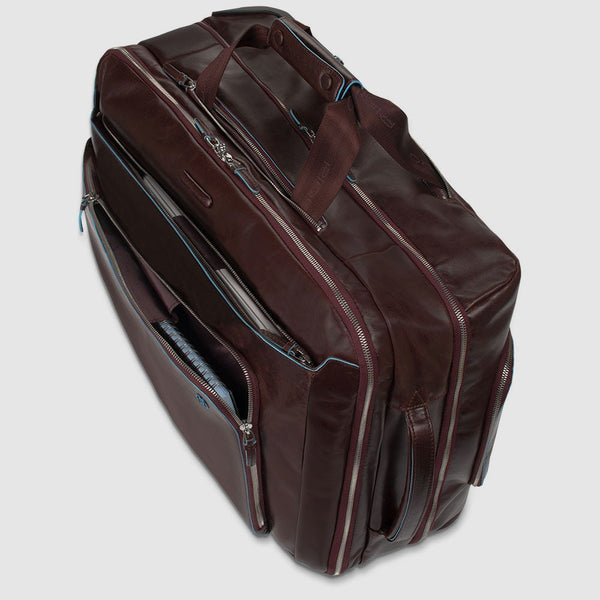 Cabin suitcase with garment sleeve