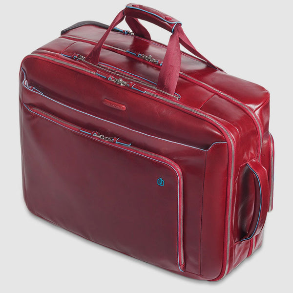 Cabin suitcase with garment sleeve