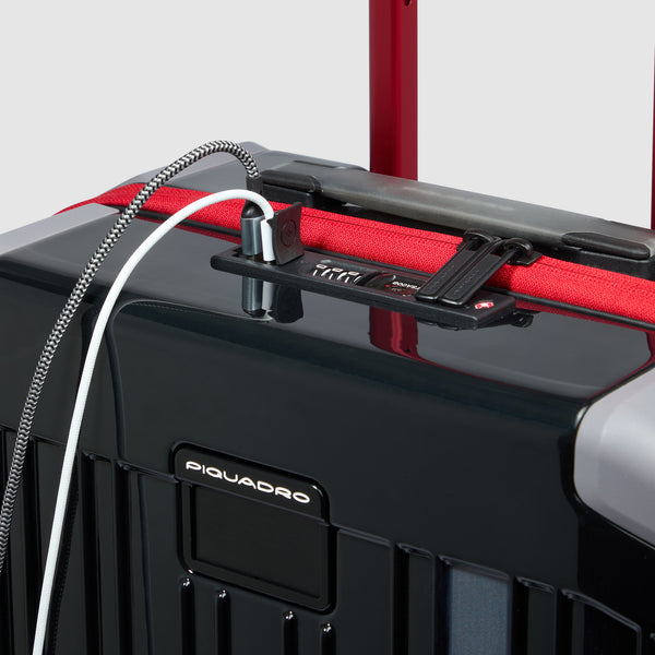 Piquadro x Ducati 4 wheel cabin suitcase