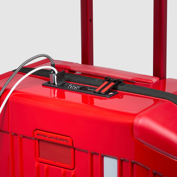 Piquadro x Ducati 4 wheel cabin suitcase