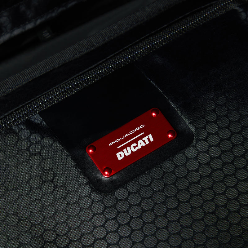 Piquadro x Ducati 4 wheel cabin suitcase