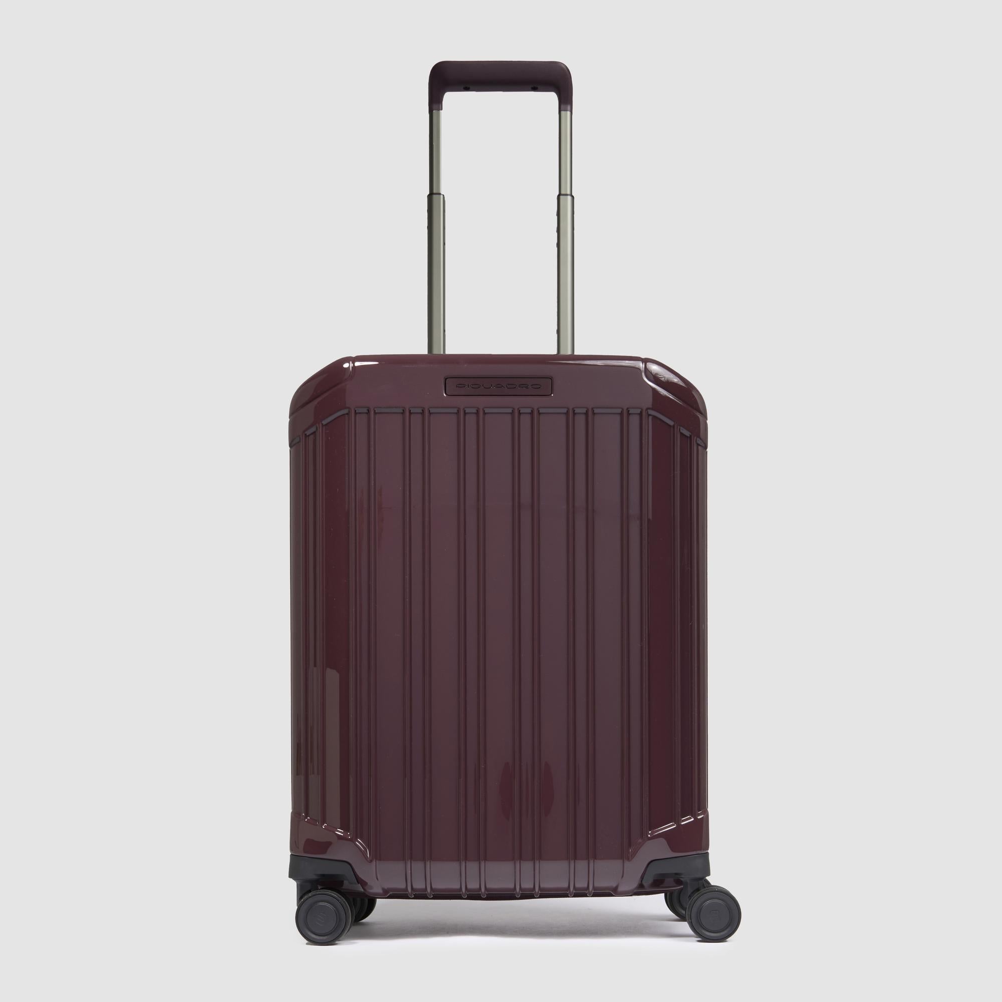 Cabin size, ultra slim hardside spinner bordeaux Shop Piquadro