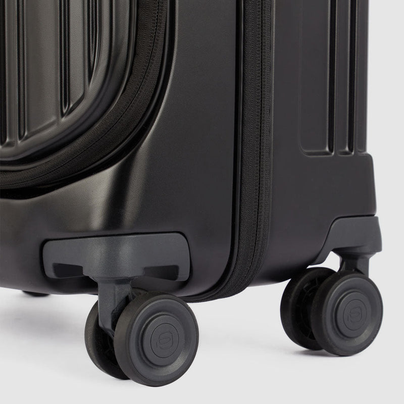 Grande valise rigide à 4 roues vert d'eau/carmin - Maison du Bagage