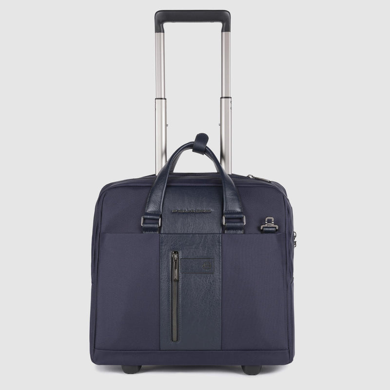 Slim laptop bag with wheels 15,6"