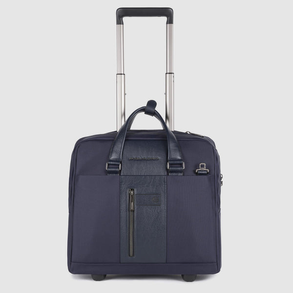 Slim laptop bag with wheels 15,6"