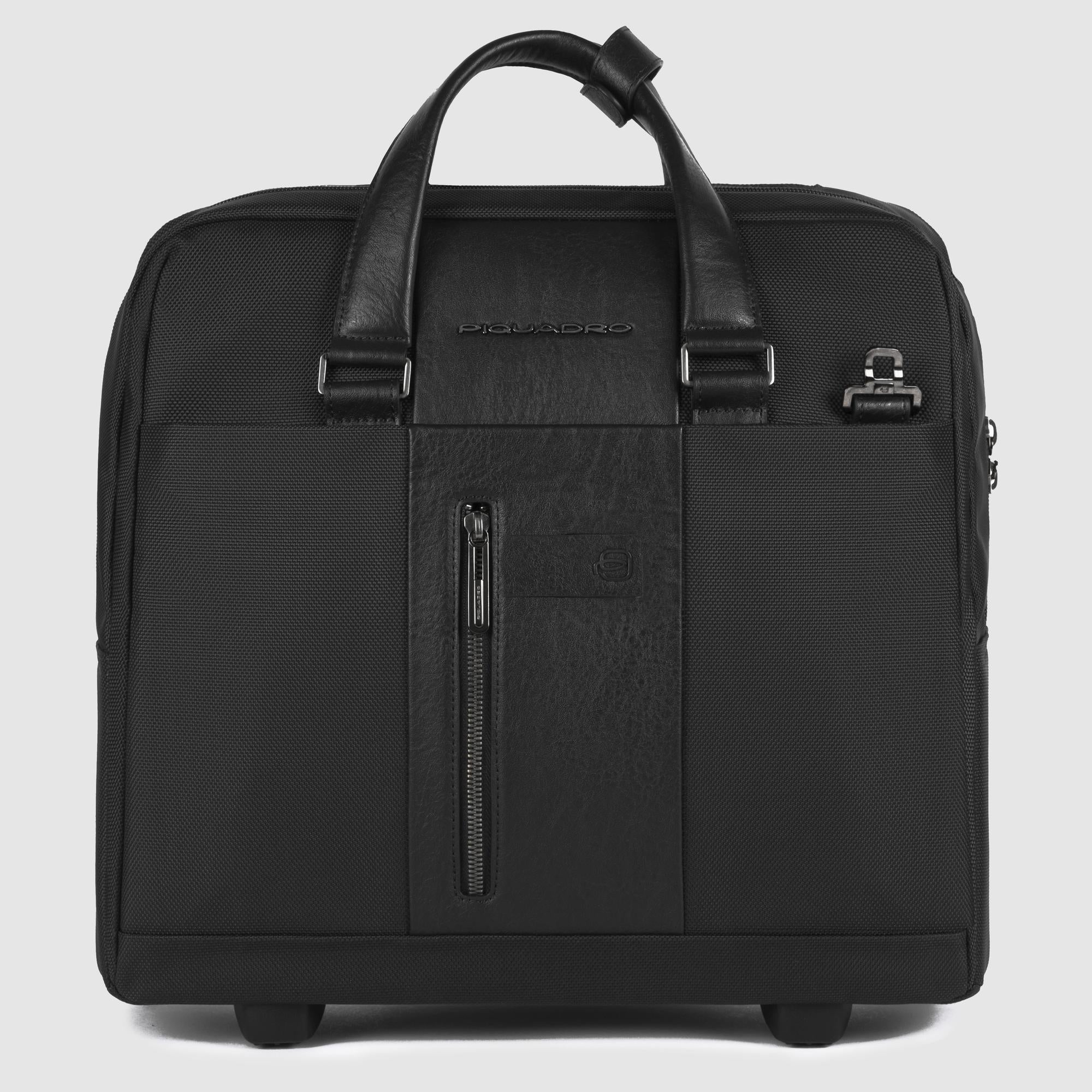 Slim laptop bag with wheels 15,6