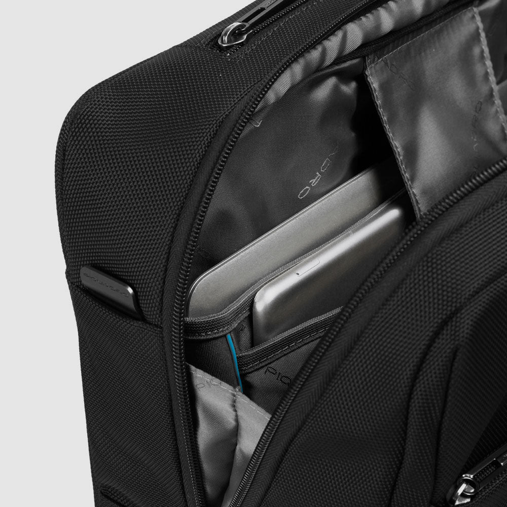 Piquadro Blue Square Chariot À Bagages À Main En Cuir, Support Pc 15,6 Bleu - Produits Piquadro Blue Square Chariot À Bagages À Main En Cuir, Support Pc 15,6 Bleu - Produits