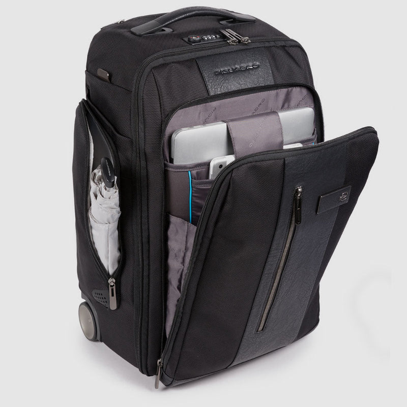 Cabin size laptop trolley backpack 15,6"