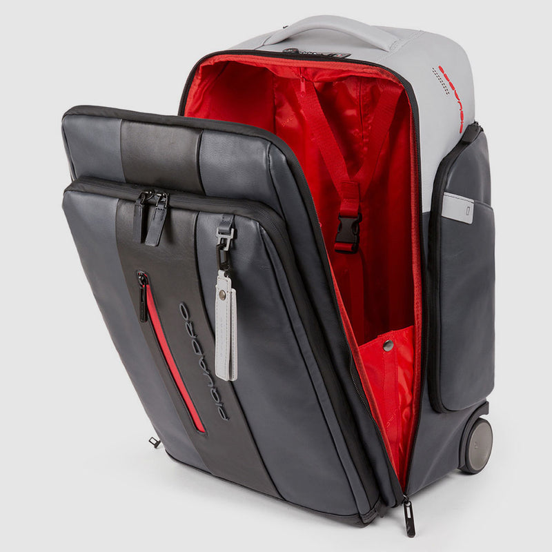 Convertible to backpack cabin suitcase