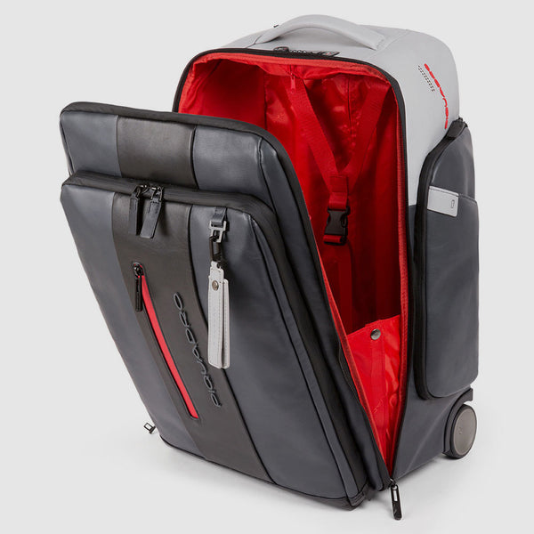 Convertible to backpack cabin suitcase