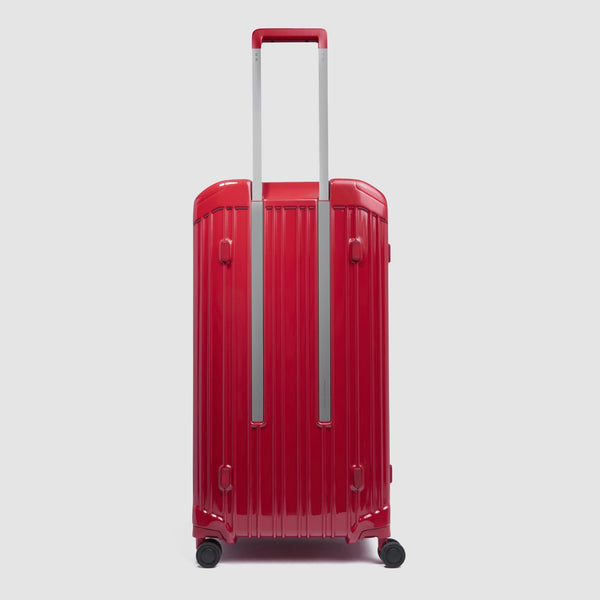Hardside 4 wheel suitcase in trunk shape
