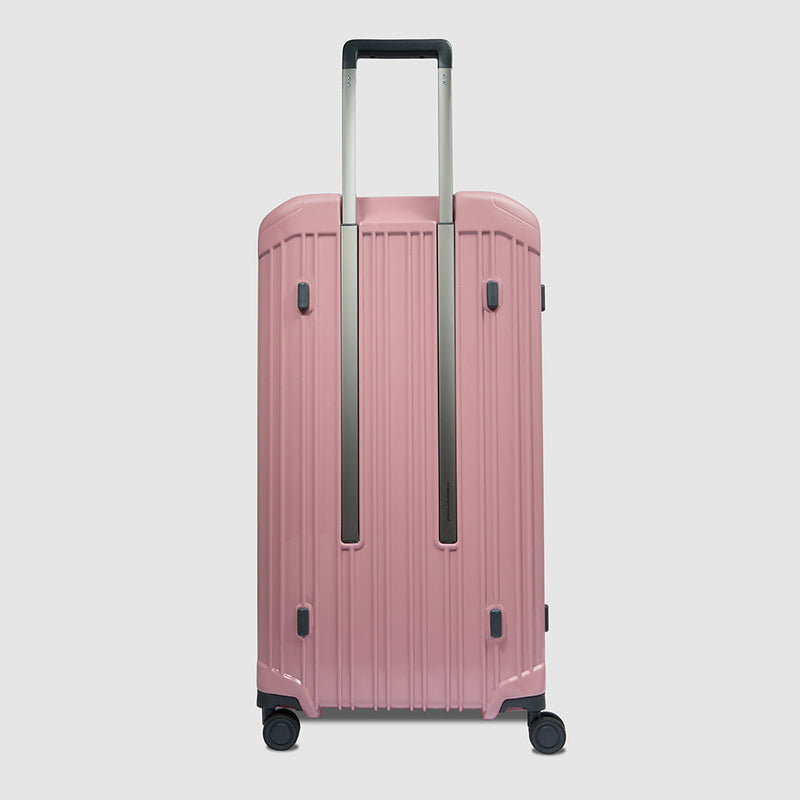 Hardside 4 wheel suitcase in trunk shape
