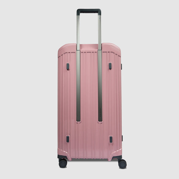 Hardside 4 wheel suitcase in trunk shape