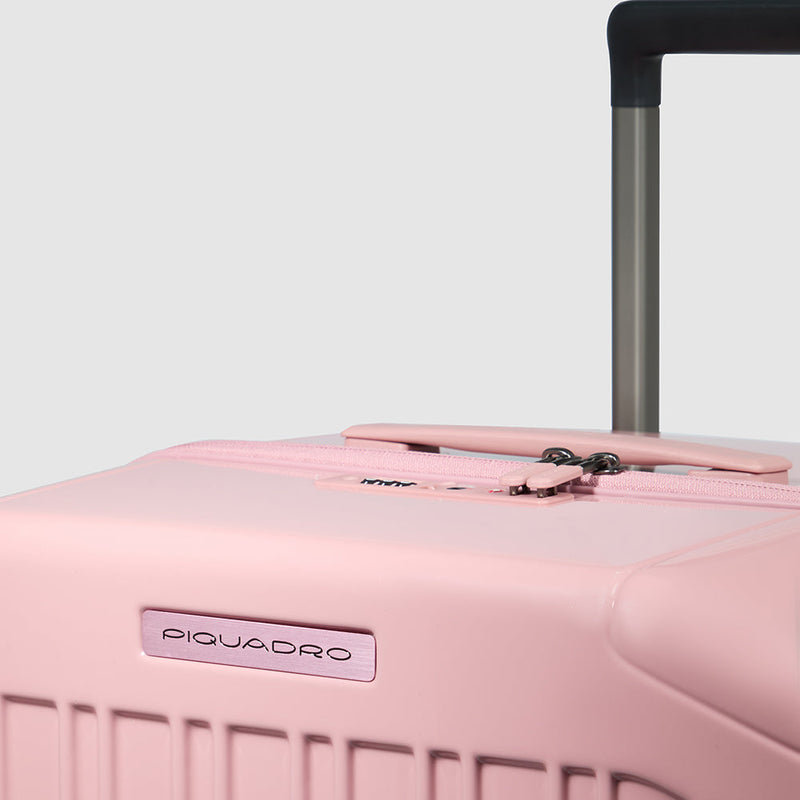 Hardside 4 wheel suitcase in trunk shape