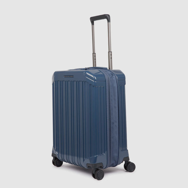 Expandable cabin suitcase with 4 wheels