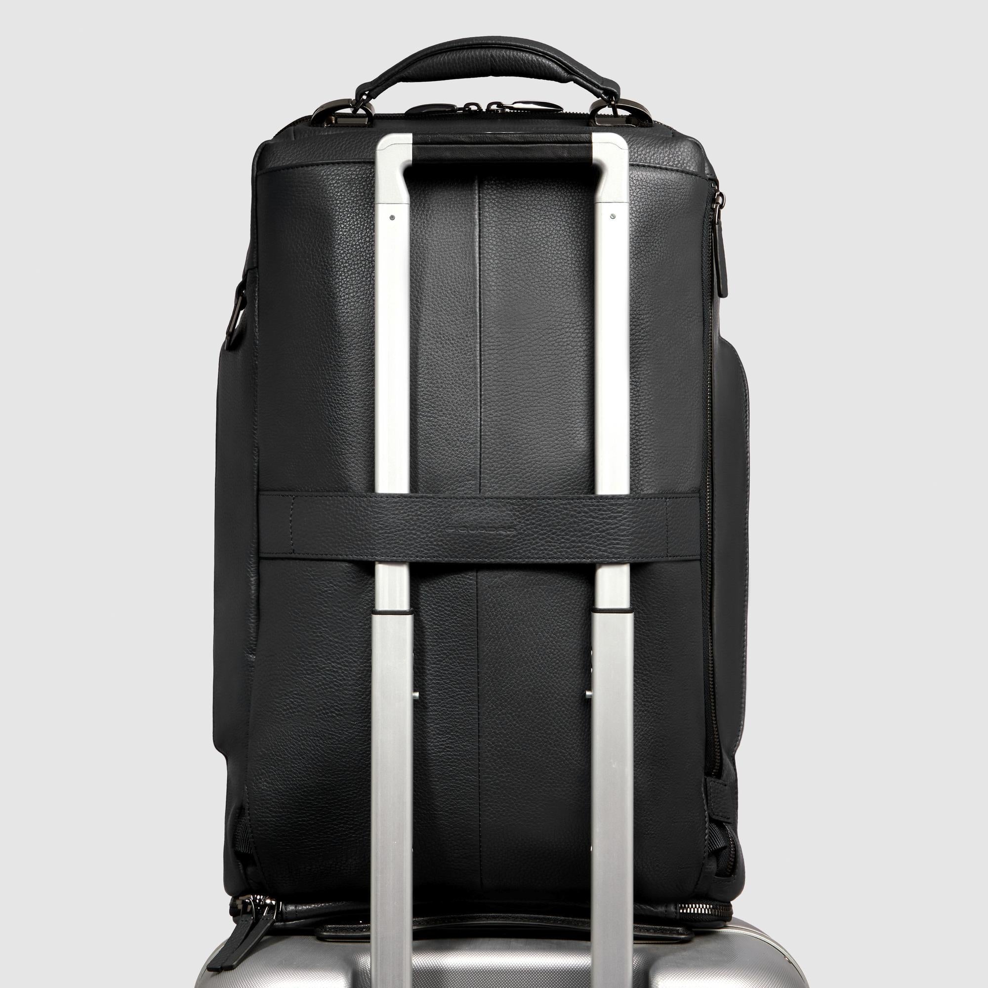 Convertible Leather Duffel Bag, 17.3