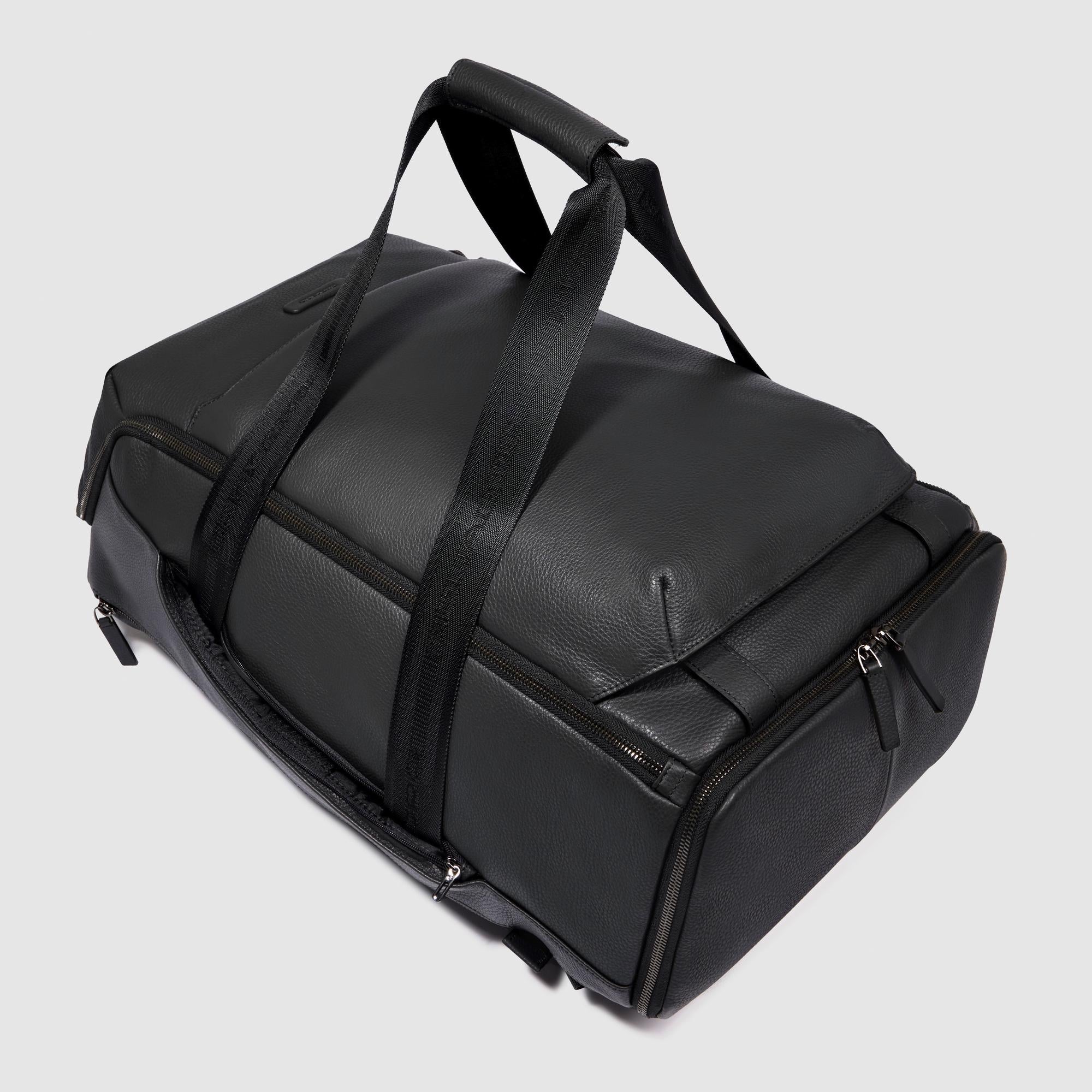 Convertible Leather Duffel Bag, 17.3