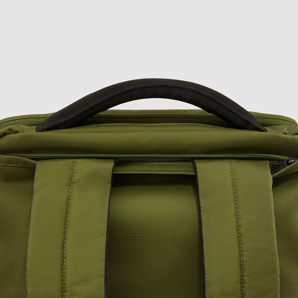 Convertible backpack duffel bag in recycled fabric