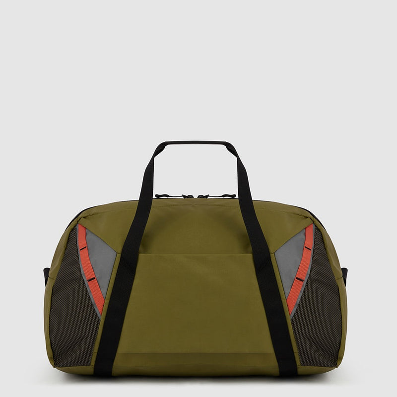 Foldable weekend bag in recycled fabric