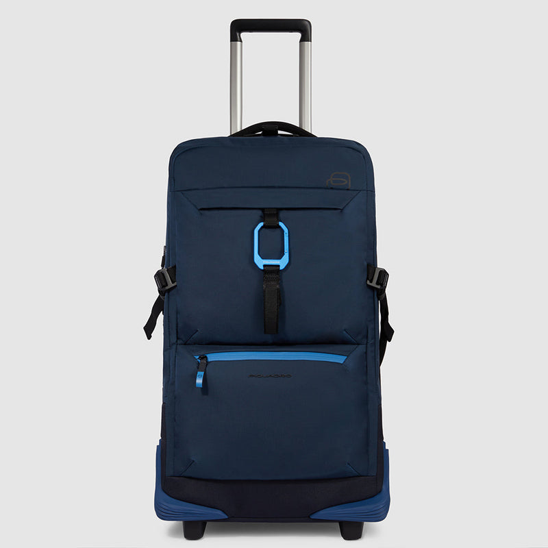 Piquadro Modular wheeled duffel in recycled fabric