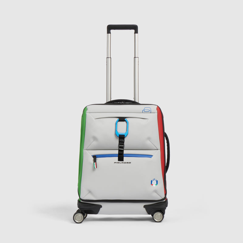 Slim 4 wheel cabin suitcase "Piquadro x FISI"