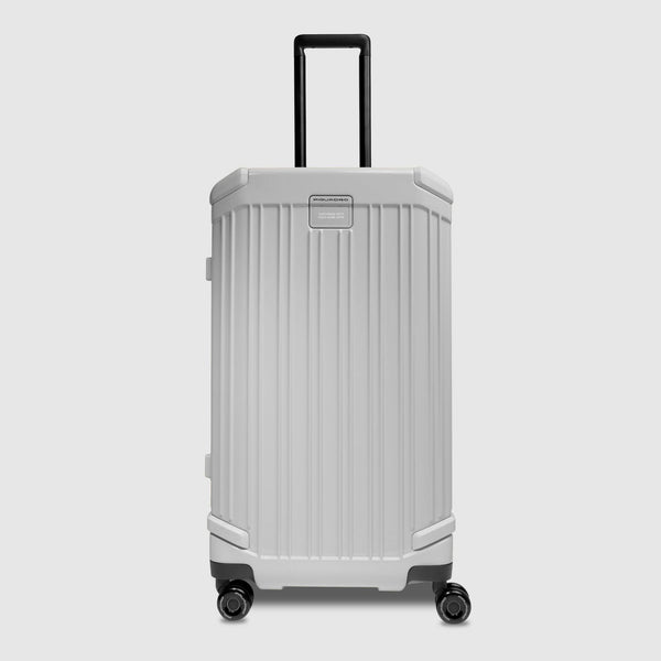 Hardside 4 wheel suitcase in trunk shape, small