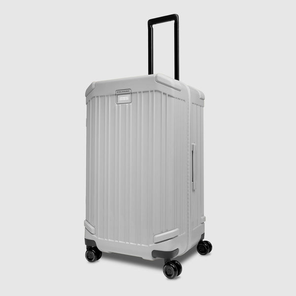 Hardside 4 wheel suitcase in trunk shape, small