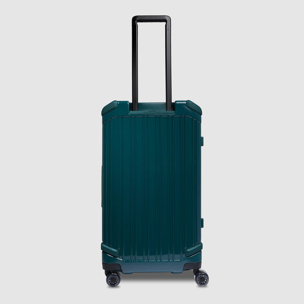Hardside 4 wheel suitcase in trunk shape, small