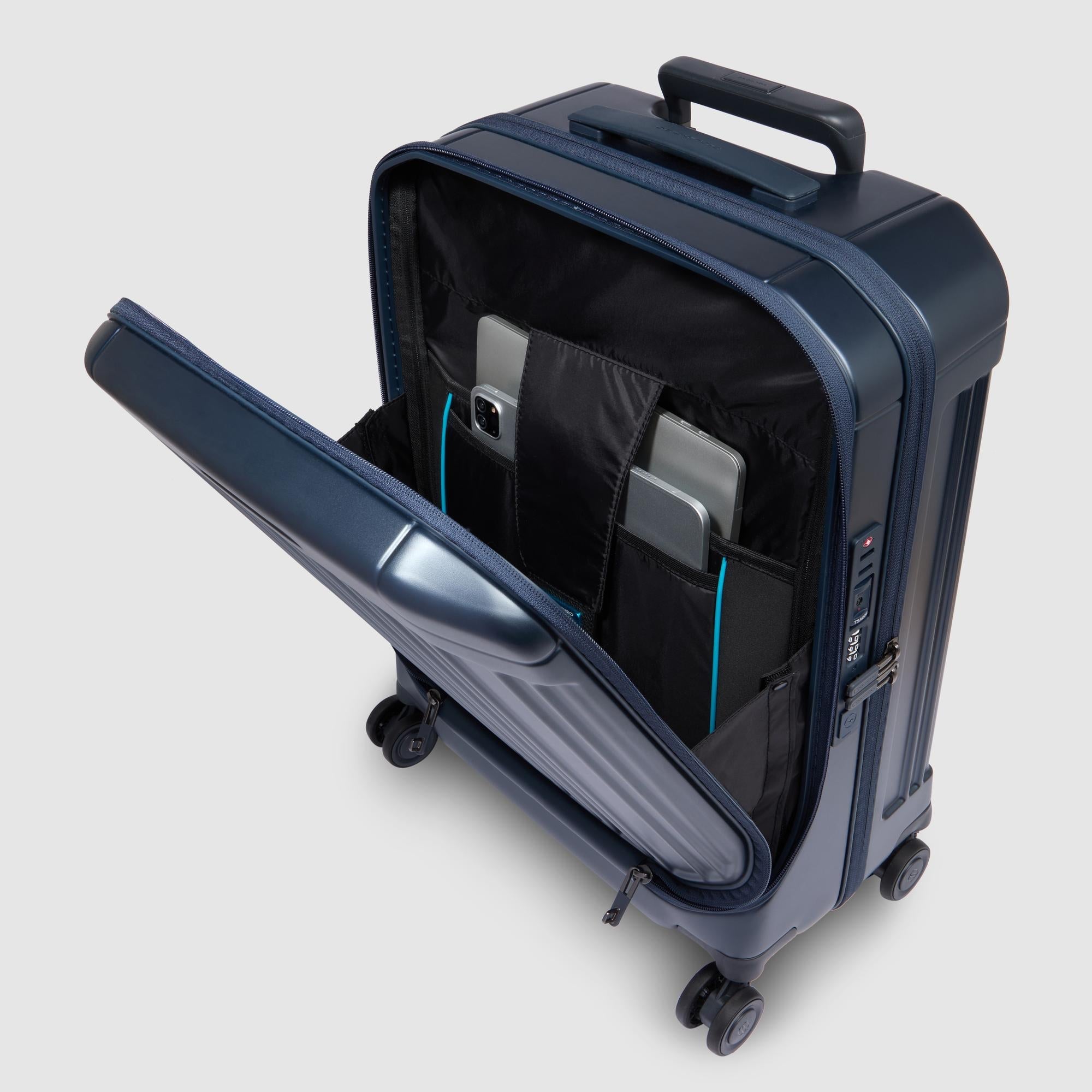 Krute Bagaglio a mano con portabicchieri Valigie USB da 50,8 cm Krute Bagaglio a mano con portabicchieri Valigie USB da 50,8 cm