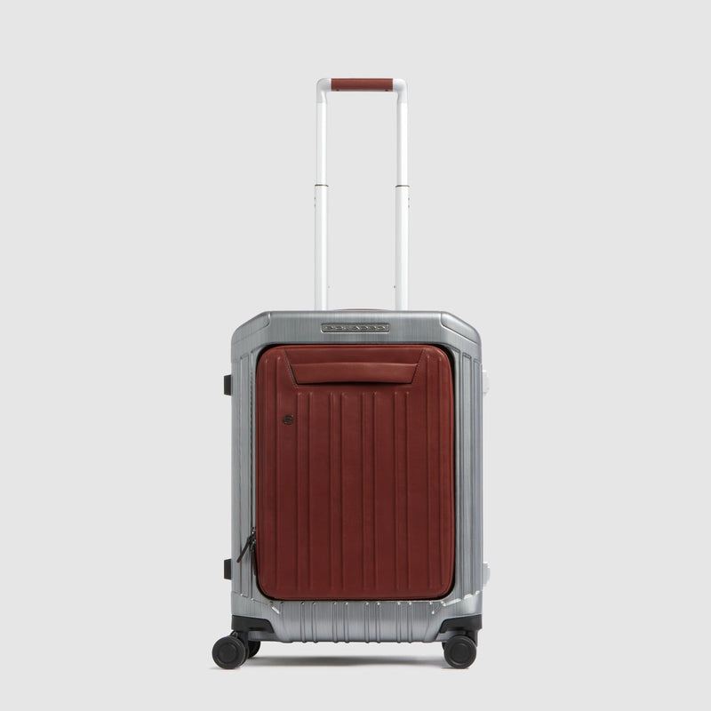 Valise cabine avec panneau avant pour ordinateur
