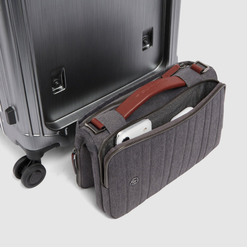 Valise cabine avec panneau avant pour ordinateur