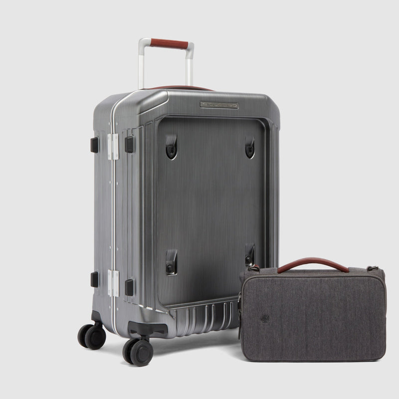 Valise cabine avec panneau avant pour ordinateur