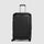 Medium size, 4 wheel suitcase with dual opening