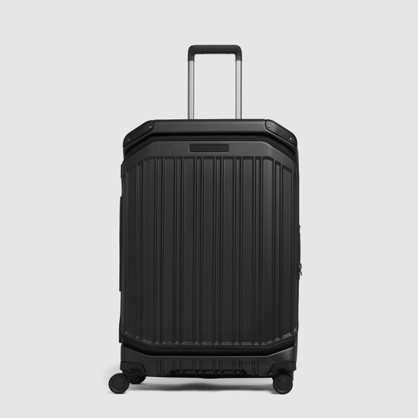 Medium size, 4 wheel suitcase with dual opening - 1