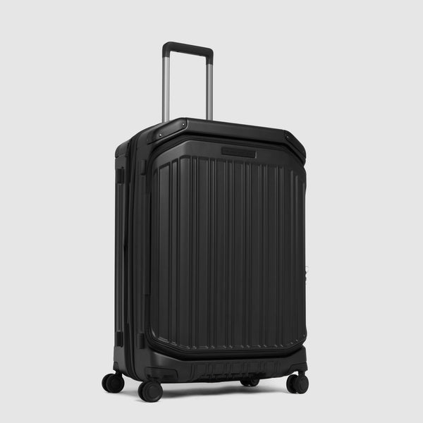 Medium size, 4 wheel suitcase with dual opening - 2