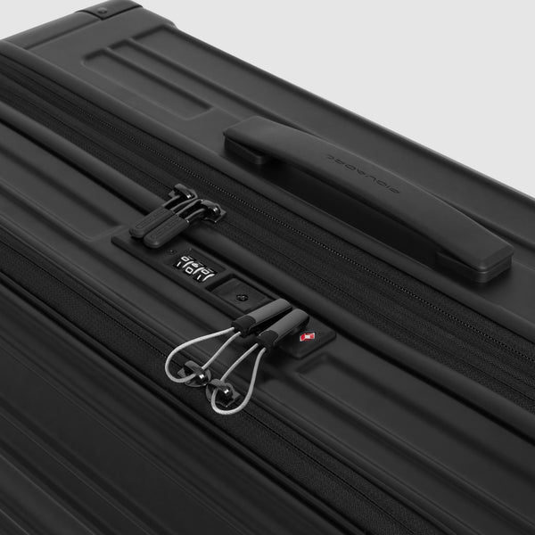 Medium size, 4 wheel suitcase with dual opening - 7