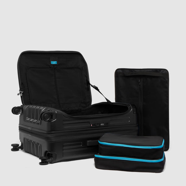 Medium size, 4 wheel suitcase with dual opening - 10