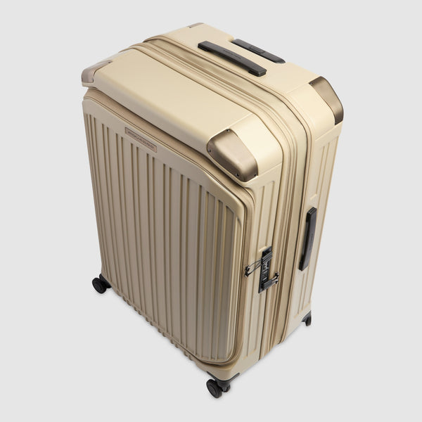 Large 4 wheel suitcase with dual opening - 9