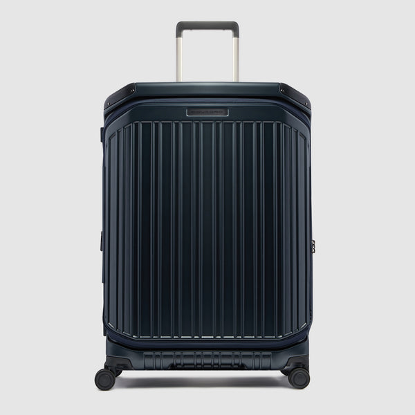 Large 4 wheel suitcase with dual opening - 1