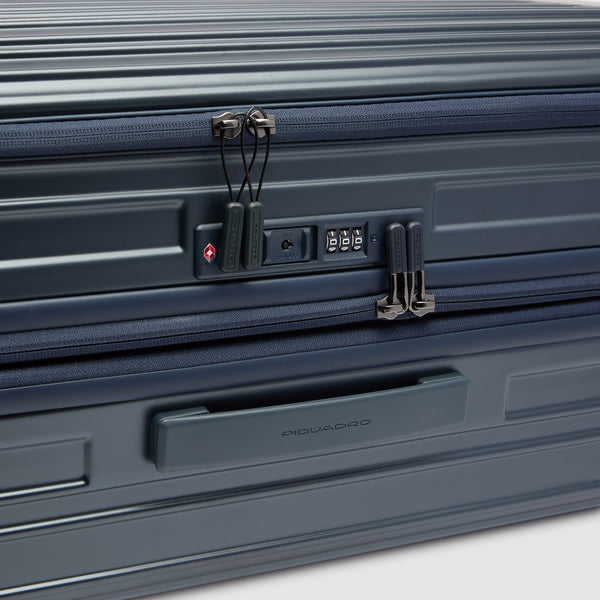 Large 4 wheel suitcase with dual opening - 7